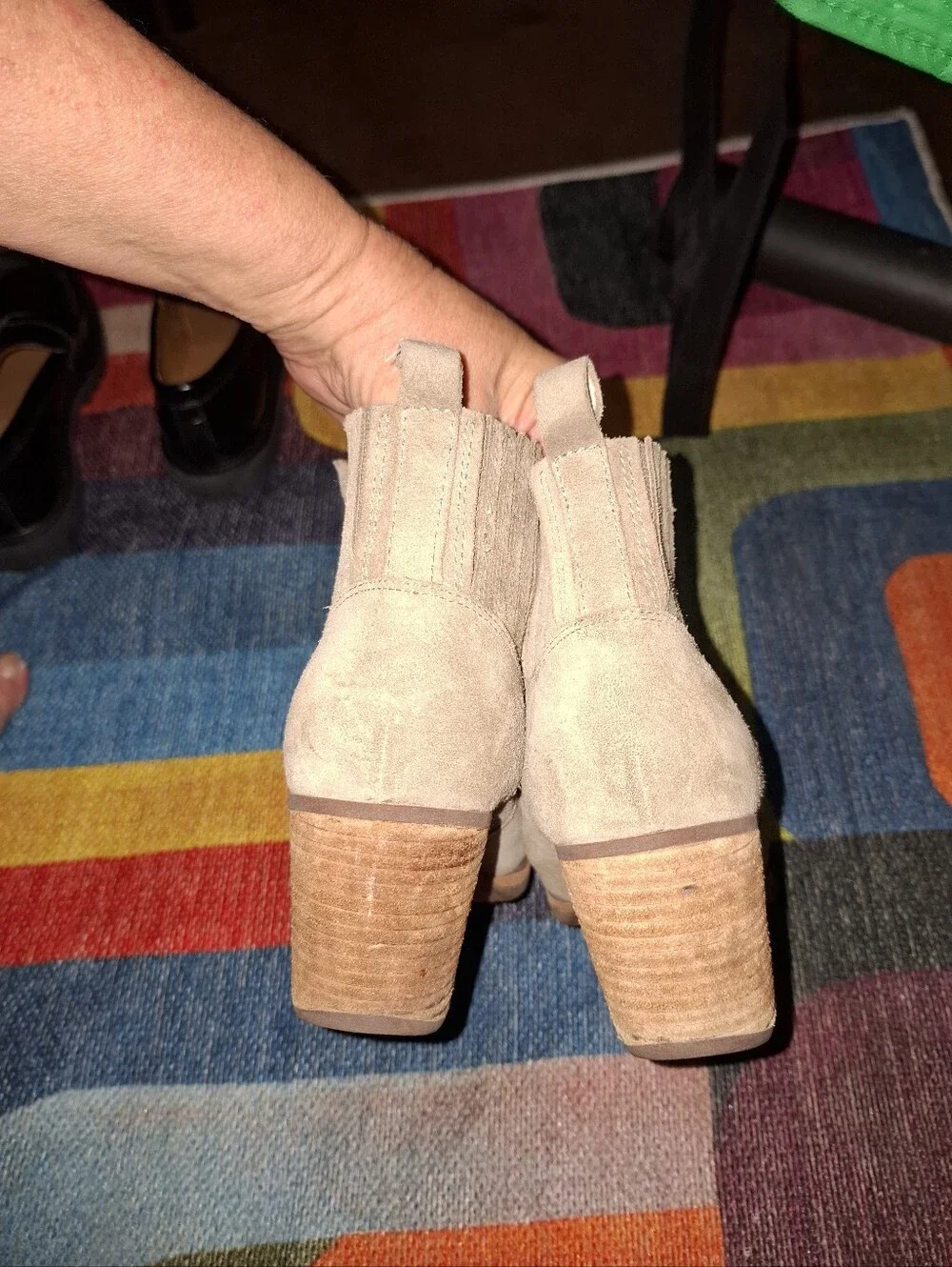 Kork Ease Women's Taupe Suede Ankle Boots Sz 8.5